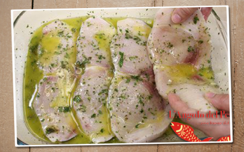 Pesce spada in salsa Pesce spada in salsa