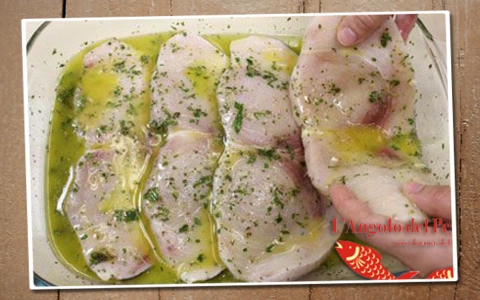 Pesce spada in salsa Pesce spada in salsa
