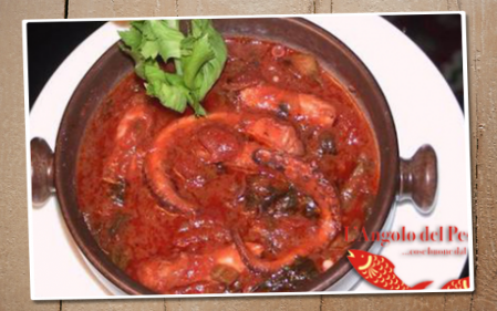 Polpo verace in salsa piccante Polpo verace in salsa piccante