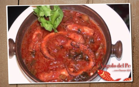 Polpo verace in salsa piccante Polpo verace in salsa piccante