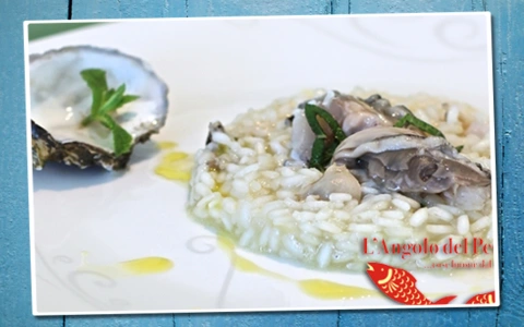 Risotto con le ostriche Risotto con le ostriche